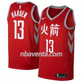 Camiseta Hombre Houston Rockets James Harden 13 Nike City Edition Swingman